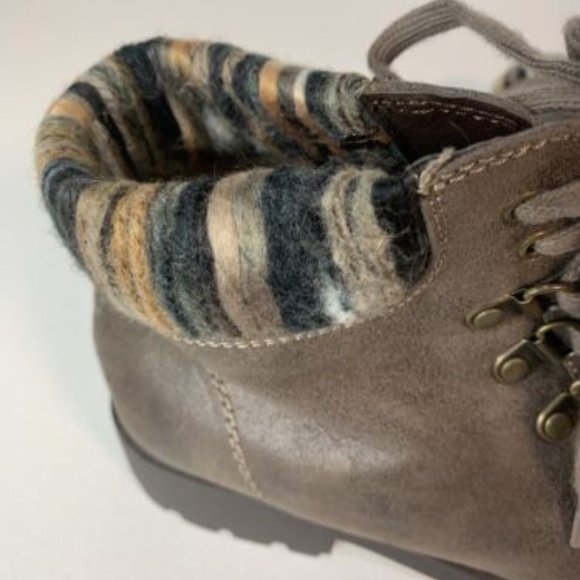 Cliffs By White Mountain Women Brown Lace Up High Top Winter Ankle Boot Size 10 - Picture 5 of 10